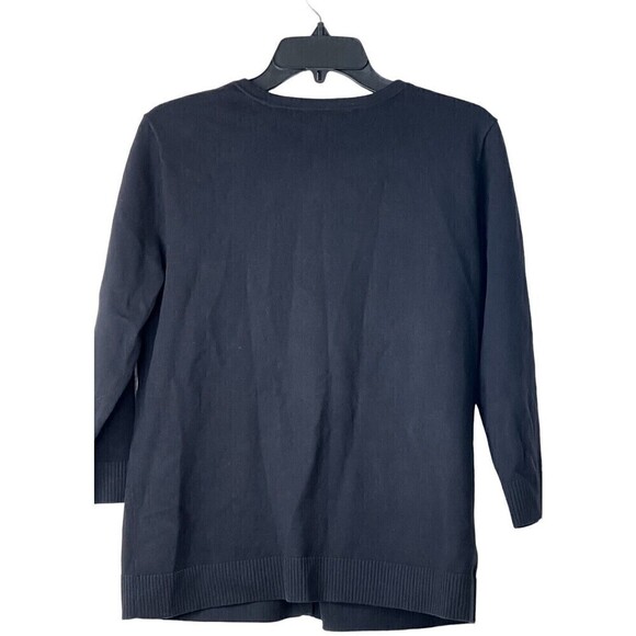 🔥 Christopher & Banks Hand Embroidered Cardigan Sweater Buttons Size M Med - Picture 9 of 9